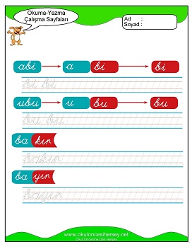 öbüşzç Grubu Çalışma Sayfaları